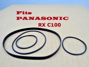 KIT DE CORREA DE 4 PIEZAS SE ADAPTA A PANASONIC RX C100 BOOMBOX tiene ecualizador de 5 bandas! (4 CINTURONES) - ¡NUEVO!! - Imagen 1 de 1