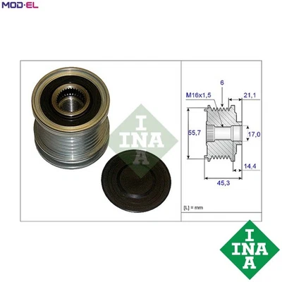 ALTERNATOR FREEWHEEL CLUTCH 535 0036 10 FOR AUDI A4/S4/Convertible A6/S6 2.0L A4 - Image 1 of 4