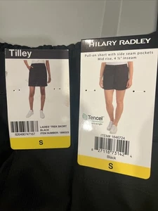 Tilley Damen Trek Skort + Hilary Railway Short schwarz Größe Small UPF 50 - Bild 1 von 5