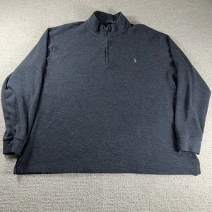 Polo Ralph Lauren 1/4 Zip Sweatshirt Gray Men’s Size 3XB - Picture 1 of 7