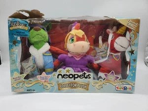 Neopets Royal Royalboy Gelert Uni and Royalgirl Scorchio Plush Set in Box Jakks - Picture 1 of 13