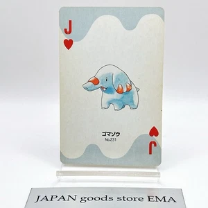 Phanpy Pokemon #231 Playing Card Gold Poker Pichu Nintendo Japanese Vintage - Picture 1 of 10