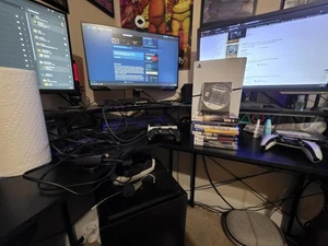 PS5 Slim CFI-2015 + 2 Controllers + Few Games + Charging station - Picture 1 of 8
