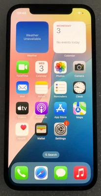 Apple iPhone 12 128Gb Black •🔋89% • Back Danneggiato • Diagnostica OK 👍 - Immagine 1 di 4