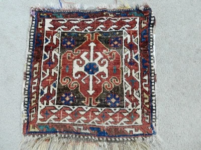 ANTIQUE   CAUCASIAN KAZAK  RUG  SHIRVAN   HERIZ  CARPET  BAG FRONT BAGFACE #2 - Image 1 of 4