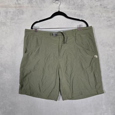 Mountain Hardwear nylon Shorts Belted mens 38 green hiking outdoor lightweight - Image 1 of 4