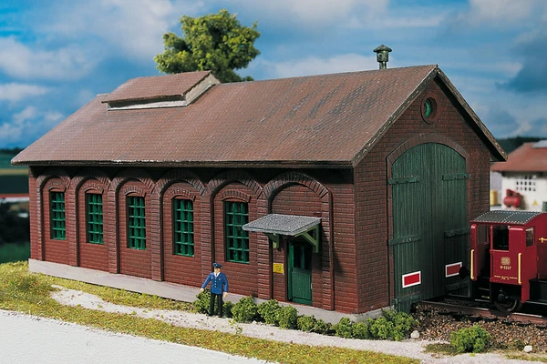 Piko 61823 HO Scale Burgstein Loco Shed Kit - Image 1 of 1