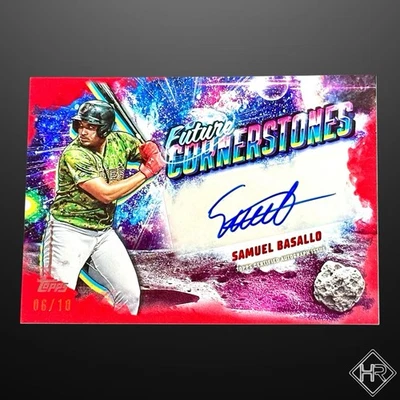 2025 Topps Pro Debut Samuel Basallo #FC-SB Future Cornerstones Red Foil Auto /10 - Image 1 of 2