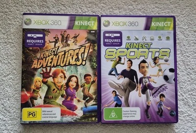 Xbox 360 Kinect Adventures With Manual & Kinect Sports Pre-owned (S3) - Image 1 of 4