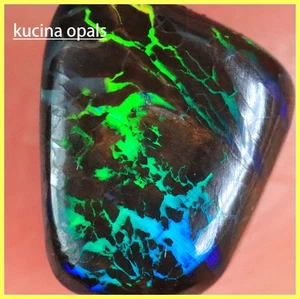 1.4 CW Natural AUSTRALIAN Boulder MATRIX Opal Stone +VIDEO - Picture 1 of 10