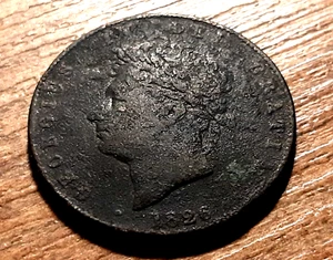 GEORGE IV HALFPENNY 1826 - Picture 1 of 2