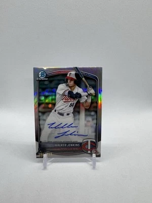 2025 Bowman Walker Jenkins #CPA-WJ Refractor Auto 386/499 Prospect Twins SP - Image 1 of 3