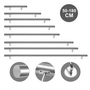 Edelstahl Handlauf Geländer Wandhandlauf Treppengeländer 50-200cm Handlaufset - Bild 1 von 22