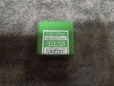 NEW Qualtech DWTH112-18NPS 1/8"-27 HSS Round Adjustable Die 1-1/2"" OD (BN265) - Image 1 of 4