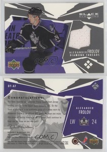 2003-04 Upper Deck Black Diamond Threads Alex Frolov #DT-AF