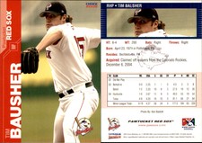 Tim Bausher 2005 Choice Pawtucket Red Sox #07 Card *AutographDen*