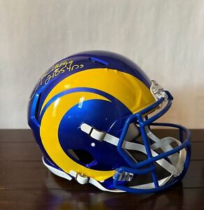 Eric Dickerson Autographed Authentic Rams Full Size Speed Helmet