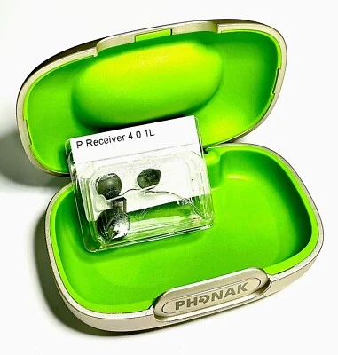 Receptor Phonak P 1L 4.0 054-0814 lado izquierdo con estuche de viaje rígido Phonak Foto 1 de 4