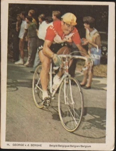 FIGURINA CARTONATA - 11 GEORGE V. D. BERGHE - CICLISMO BELGIO ANNI 60 - Imagen 1 de 1