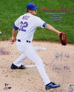 STEVEN MATZ SIGNED "AMAZIN MATZ" 16x20 MLB DEBUT NY METS FIRST CAREER WIN AUTO - Picture 1 of 1