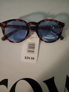 Moda Collection Retro Faux Tortoise Unisex Sunglasses NWT - Picture 1 of 2