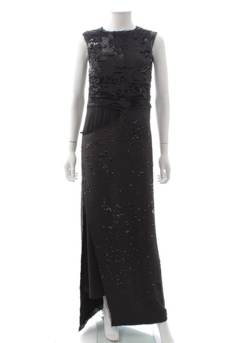Maison Margiela Sequin Embellished Gown Black Metallic RRP: £3 295.00
