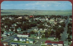 PANORAMA DE RAWLINS WY FROM MONUMENT HILL POSTAL VINTAGE 1957 103020 P - Imagen 1 de 2