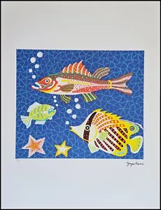 YAYOI KUSAMA * Sea * 65 x 50 cm * Lithografie * Kunstdruck * limitiert # 41/500 - Bild 1 von 7