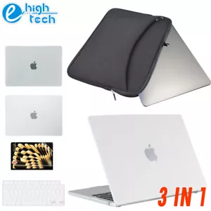 For Macbook Air 13.6" A3113 Ultra Thin Case Screen&Keyboard Cover+14" Sleeve Bag - Picture 1 of 25