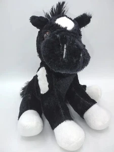 Dan Dee Collectors Choice Plush HORSE colt Black With White Spot White Hoof 9" - Picture 1 of 7
