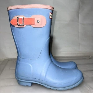 HUNTER Original Colourblock Gumboots Wellington Wellies Rain Boots US 8 #34675 - Picture 1 of 21