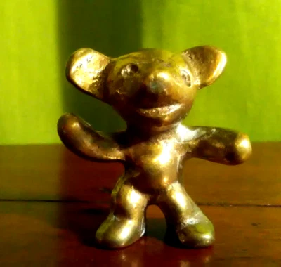 Figur Messing Bronze Bär Baller Bosse Rohac Hagenauer Ära nicht signiert Vintage - Bild 1 von 4