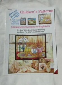 Patrones de vidrio excelente para niños, instrucciones para principiantes, dinosaurios, osos - Imagen 1 de 3