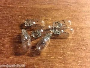 (6)WEDGE 8V LAMPS/Sansui G-3500 G-3000 G-4700 G-5700 G-6700 G-6000 G-4500 G-5500 - Picture 1 of 4