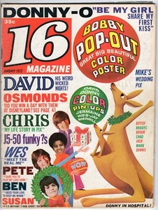 16 Teen Magazine 1972 Jan JACKSON 5 Osmonds at Disneyland PARTRIDGE FAMILY Bobby - Imagen 1 de 3