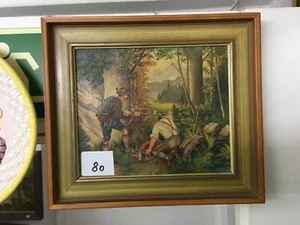 Bild mit Rahmen aus der Auflösung einer Sammlung, 2 Wilderer #0080 - Bild 1 von 1