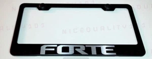 Forte Stainless Steel Chrome Finished License Plate Frame Holder - Picture 1 of 4