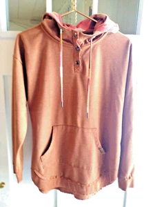 Maurices Damen Sweatshirt gold mit kariertem gefüttertem Hoodie Kängurutasche S - Bild 1 von 6