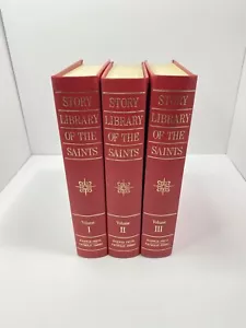 Vintage 1974 GESCHICHTENBIBLIOTHEK DER HEILIGEN, von JOAN WINDHAM, 3-BÄNDE-SET KATHOLIZISMUS - Bild 1 von 24