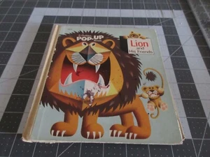 Vintage 1968 A Golden Pop-Up Book Lion and His Friends, Ills. Rudolph Lukes - Picture 1 of 6