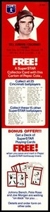 1978 PEPSI-COLA SUPERSTAR - BILL BONHAM - CINCINNATI REDS
