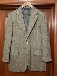 Vintage Brooks Brothers Herringbone Tweed Sports Coat 39R/40R - Picture 1 of 8