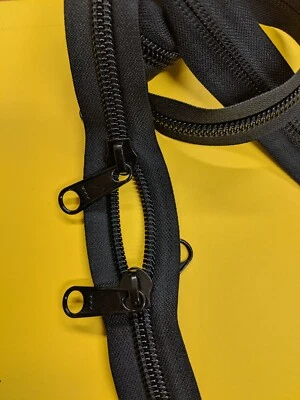 YKK #10 CF10 Coil BLACK, WHITE,  BEIGE, Zipper Tape & Sliders Choices Heavy Duty - Image 1 of 4