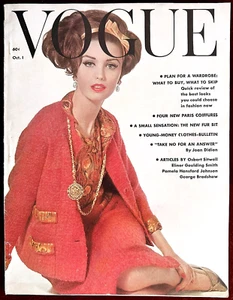 Vogue Magazine ~ October 1, 1961 ~ Dorothy McGowan Penn Chanel Nureyev Ducrot - Imagen 1 de 14