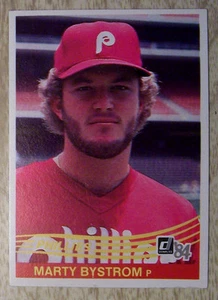 1984 Donruss Baseball Card Marty Bystrom Philadelphia Phillies #259 - Picture 1 of 2
