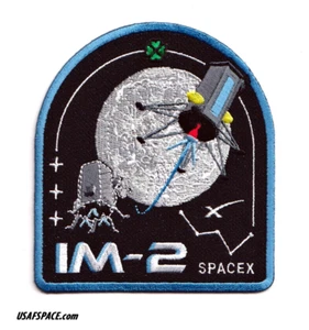 Auténtico parche IM-2 LUNAR Mission SPACEX FALCON 9 lanzamiento EMPLEADO - Imagen 1 de 3