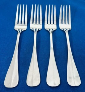 Wallace CONTINENTAL BAGUETTE Stainless 18/0-Set of 4 Salad Forks 7 1/8" - Picture 1 of 2