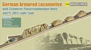 Dragon #14151 1/144 German Armored Locomotive with Schwerer Panzerspahwagen Unit - Picture 1 of 2