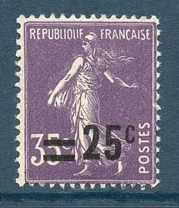 TIMBRE N° 218 NEUF ** GOMME D'ORIGINE SANS CHARNIERE - SEMEUSE SURCHARGEE - TTB - Photo 1/1