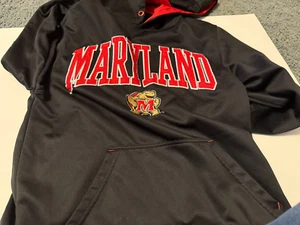 Sudadera con capucha University of Maryland Terrapins para hombre pequeña negra Top of the World NCAA - Imagen 1 de 3